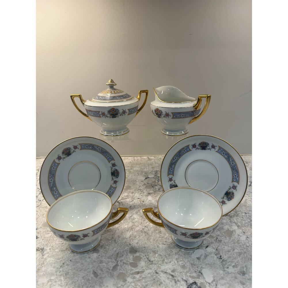 Thomas Bavaria The Brunswick Set of Teacups Saucers Sugar and Creamer